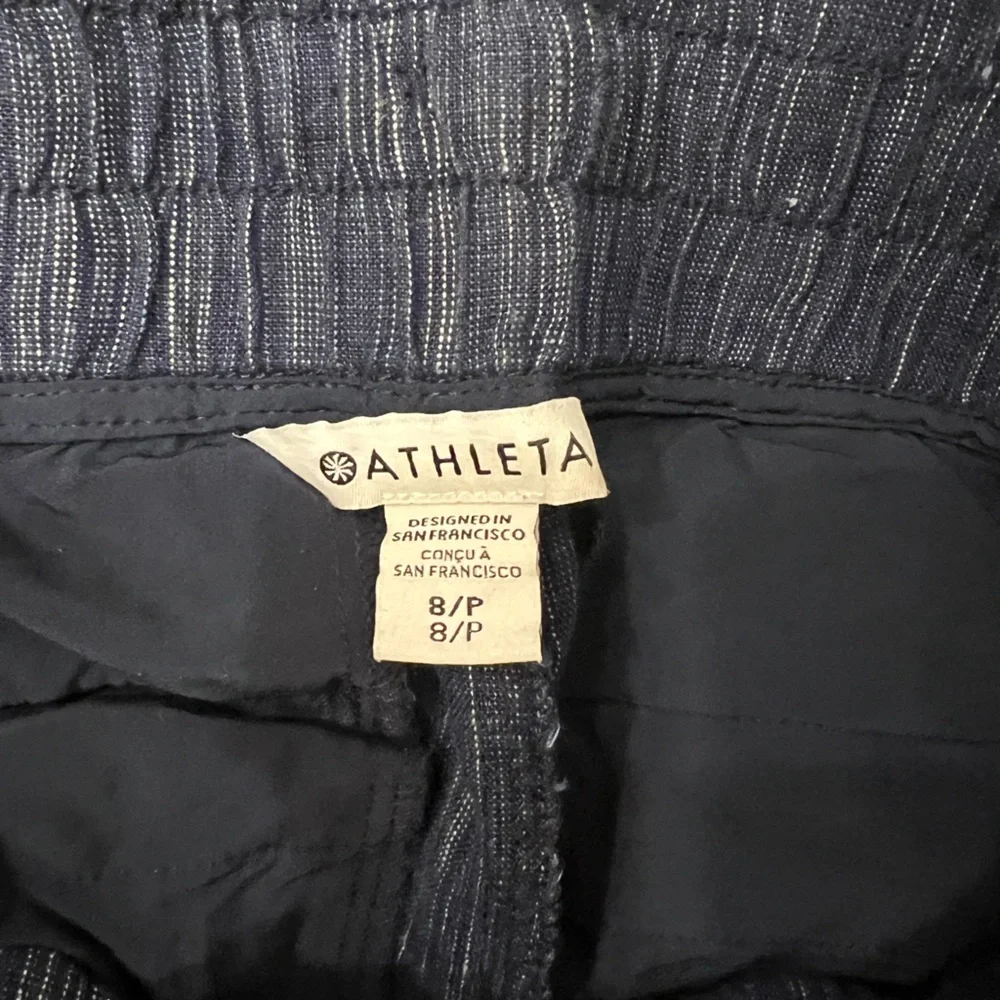 Athleta Blue Wide Leg Pants - Picture 9 of 9